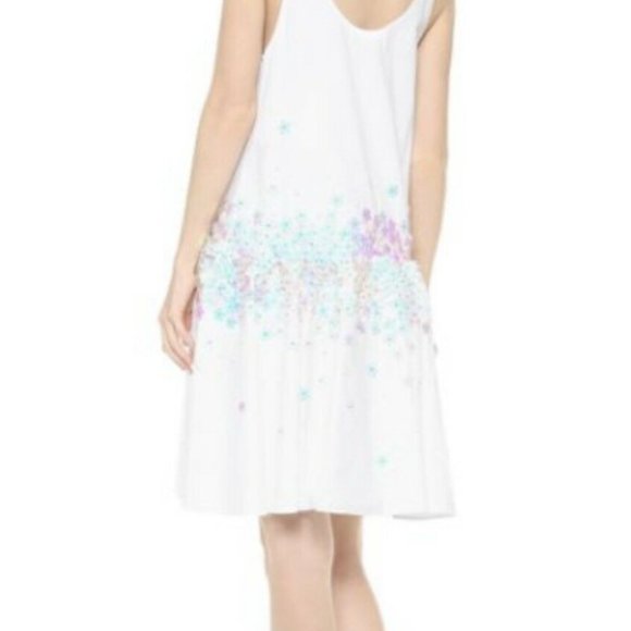 Suno White Sun Dress with Sequins - Picture 7 of 15